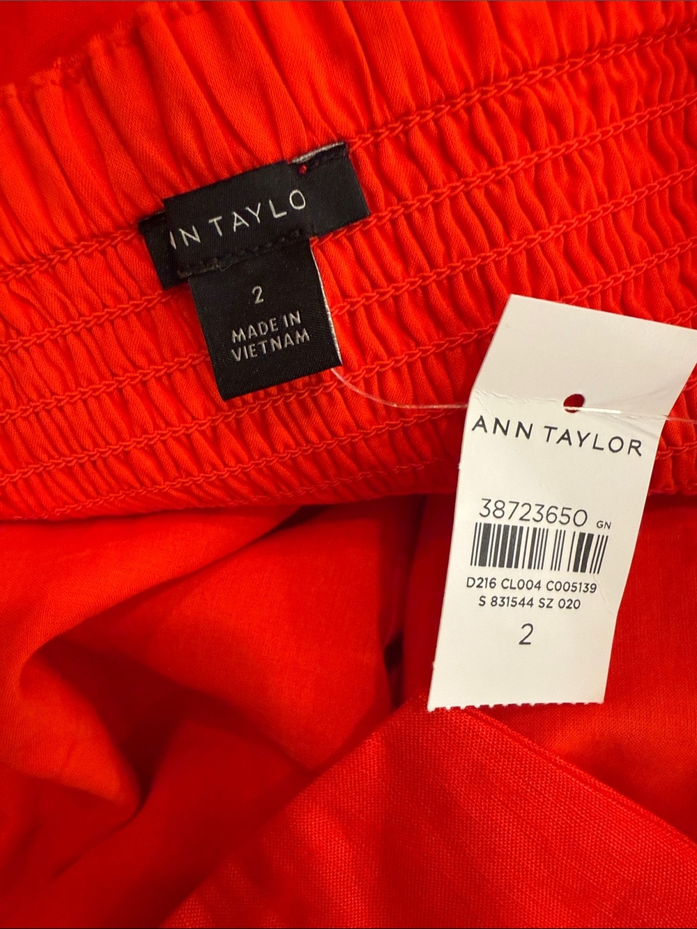 Ann Taylor Red Linen Halter Jumpsuit - Picture 2 of 5